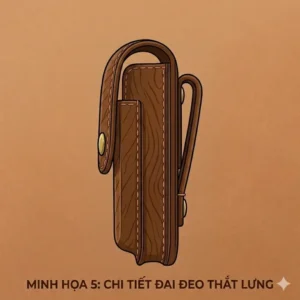 A folding knife sheath featuring a reinforced security strap for protection