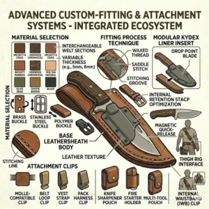 A step-by-step guide on how to clean and apply oil to preserve the life of knife sheaths.